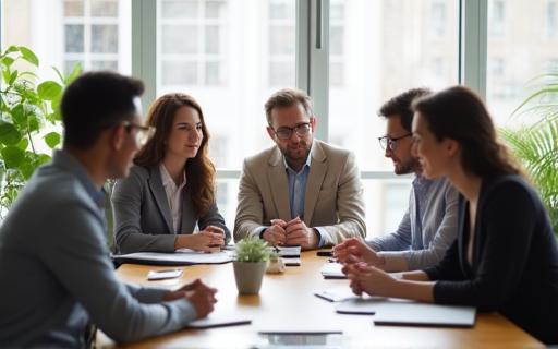 Team collaborating in Sakura Insight Consulting office